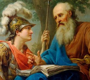 Alcibiades being taught by Socrates
